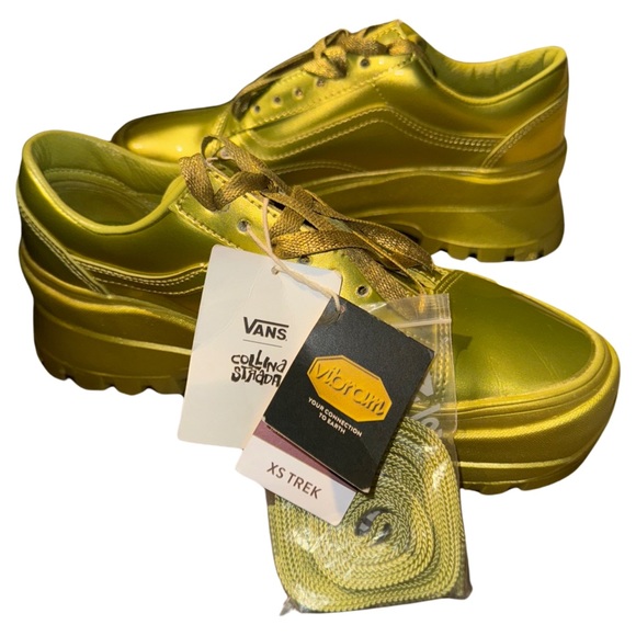 Collina Strada X Vans Old Skool Vibram DX Metallic Gold Citroen - Picture 5 of 13